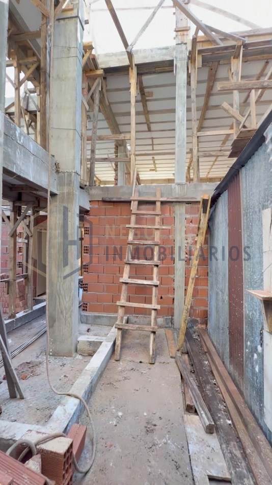 Departamento en pozo de 1 dormitorio PB con dos patios